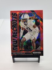 2023 Panini Prizm Draft Picks Joey Porter Jr. New Recruits Red Ice Rookie #NR-24