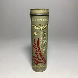 Early Antique PENSLAR Camphor Ice Cold Cream Tin Tube - Peninsular Co Detroit MI - Picture 1 of 9