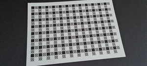 Buffalo Check Plaid Stencil Scottish Tartan Pattern Square Lines Texture DIY - Picture 1 of 5