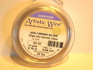 Beadalon Artistic Wire - 0.64 mm / 9.14 m Silver Plated - Picture 1 of 1