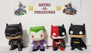 Funko Pop Joker BATMAN BATGIRL Loose Vinyl FIGURE LOT OF 4 FREE S/H CLEANED MINT - Picture 1 of 6