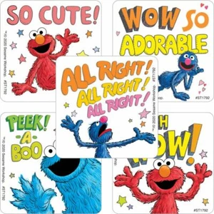 Sesame Street Stickers x 5 - Monsters Stickers Birthday Party Favours Loot Elmo - Picture 1 of 6