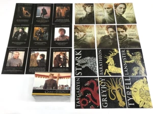 2013 GAME OF THRONES SEASON 2 TRADING CARD COMPLETE BASE CARD SET + 3 CHASE SETS - Picture 1 of 11