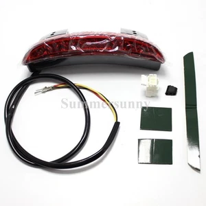 Luz trasera 8 LED roja humo para Harley motocicleta guardabarros borde picado EE. UU. - Imagen 1 de 10