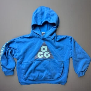 NIKE ACG ICON FLEECE KIDS PULLOVER HOODIE FB4343-435 BLUE MEDIUM - Picture 1 of 8