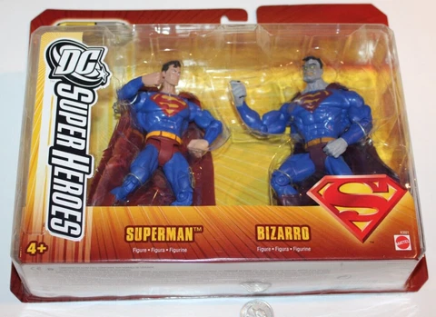 New 2006 Superman Bizarro FIGURES 2-PACK S3 SELECT SCULPT DC SUPER HEROES MISP Cover