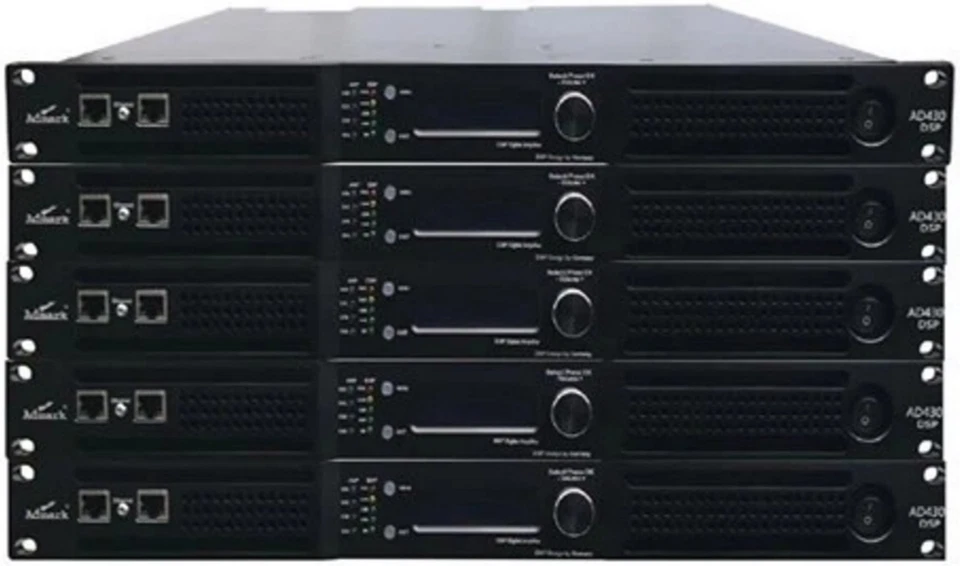 Admark AD30DSP 2-Channel 1 U Rack Mount Class-D Power Amplifier AD-30 DSP - Image 1 of 1