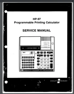Hewlett-Packard HP 97 Programmable Calculator service Manual 94pgs. comb bound - Picture 1 of 1
