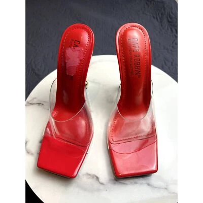 Sandalia Cape Robbin Metro Tacones Rojos Elegante Linda Sexy Fiesta Verano Informal Talla 6:NUEVA SIN CAJA Foto 1 de 4