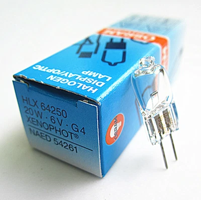 2pcs Osram 64265 6V30W NAED 54606 Olympus Nikon microscope bulb - Image 1 of 4