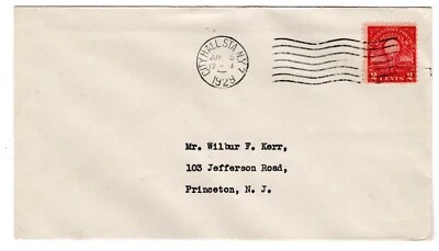 #654 Edison 1929 First Day Cover - Unofficial City Hall Sta NY  - Wilbur Kerr - Image 1 of 2