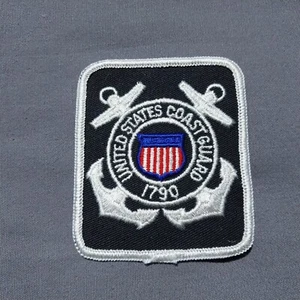 US Coast Guard 3 1/4" Square Novelty Patch - Picture 1 of 2