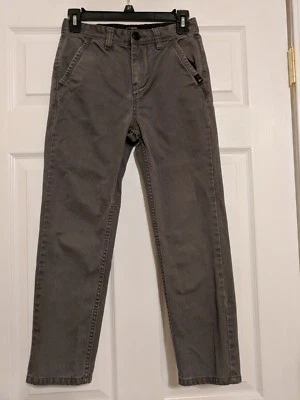 Pantalón Quiksilver Niño Talla 25 (10) Gris Calce Recto Foto 1 de 4