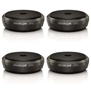 VIABLUE™ Ovni XL Absorbeur pour Haut-Parleur & Hifi Appareils 4er Set Noir 50320 - Bild 1 von 4