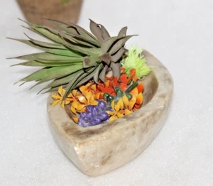 Antique White Marble Spice Grinding Mortar & Pestle Bowl Original Hand Carved - Picture 1 of 7