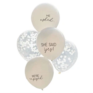 Engagement Party Decorations Balloons With Confetti For Arch She Said Yes - Picture 1 of 3