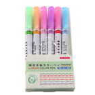 6 Colors Curve Line Marker Highlighter Pen Outline Pastel Markers Drawing