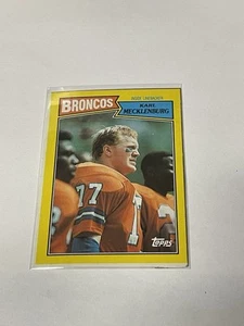 1987 Topps Box Bottom #G Karl Mecklenburg **033529 - Picture 1 of 2