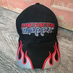 Vintage American Chopper Hat Ball Cap Grey Flames H3 Sportwear 2003 Adjustable - Picture 1 of 13