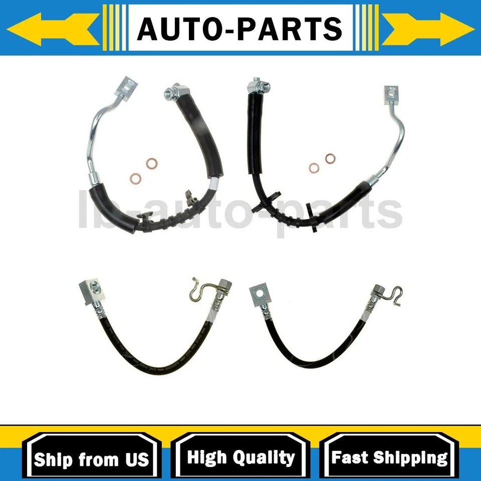 Комплект переднего заднего тормозного шланга 4x для Ford F-150 2005-2008 годов выпуска 4,6 л - Изображение 1 из 4