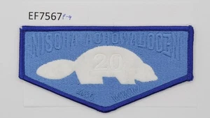 Boy Scout OA Flap Nischa Achowalogen Lodge 486 20th Anniversary F-9 - Picture 1 of 1