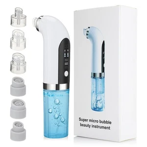 USB Rechargeable Hydrodermabrasion Device Vacuum Suction Facial Pore Cleaner KYE - Picture 1 of 11