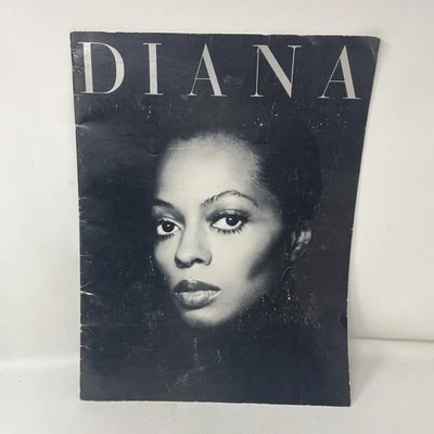 DIANA ROSS  vintage large  CONCERT PROGRAM BOOK - Image 1 of 4