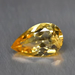 1,83 kt Birne _ exquisiter unbeheizter gelber Danburit loser Edelstein - Bild 1 von 1