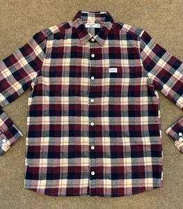 Abercrombie & Fitch Kids Shirt Boys 15/16 Flannel Long Sleeve Plaid Button Down - Picture 1 of 8