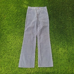 Vintage 70s Wrangler Bootcut Corduroy Pants 27x31 Faded Blue - Picture 1 of 18