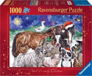 Ravensburger Herd It's Nearly Christmas 1000 Piece Jigsaw Puzzles - Picture 1 of 3
