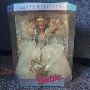 1992 Happy Holidays Barbie Doll Mattel 1429 - Picture 1 of 14