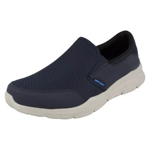 Skechers Persisting Mens UK 10.5 Navy Blue Relaxed Fit Memory Foam Mesh Trainers - Picture 1 of 6