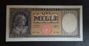 UNC- 1000 lire 1948 ITALY - Picture 1 of 10