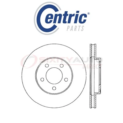 Centric Drilled Slotted Disc Brake Rotor for 1991-1997 Ford Thunderbird 3.8L vg Foto 1 de 4