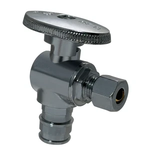 5 Pcs XFITTING 1/2" Pex A x 1/4" OD Compression Angle Valve, F1960 Expansion - Picture 1 of 7