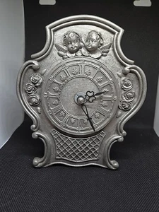 Vintage Frieling Zinn Cherub Uhr Made in Germany 92%  - Bild 1 von 6