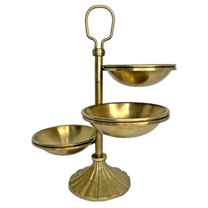 Brass Finish Tiered Snack Serving Bowls - Hearth & Hand with Magnolia - Picture 1 of 9