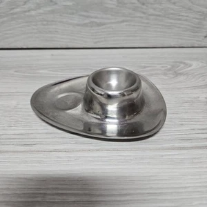 Vintage Stainless Steel Egg Cup Holder Tray Retro MCM Breakfast Kitchen - Bild 1 von 6
