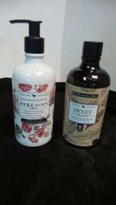 NEW Beekman 1802 Sweet Grass Goat Milk Hand Body Wash/ Lotion 12.5 oz 2pcs SEALE - Picture 1 of 3