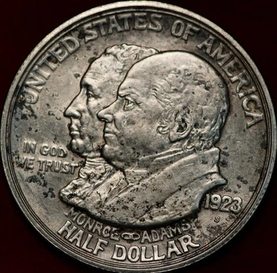 1923-S Monroe Doctrine Silver Commemorative Half Dollar - Image 1 of 2