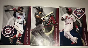 Lot Of 3 FATHEAD TRADEABLES REMOVABLE STICKER Harper Goldschmidt Franco 5x7 MLB - Picture 1 of 6