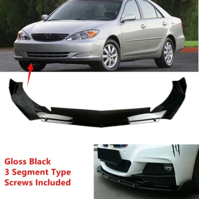 Fit For Toyota Camry 2002-2006 Front Bumper Lower Lip Spoiler Splitter Black Foto 1 de 4