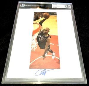 VINCE CARTER 2020 LEAF BASKETBALL AUTO PHOTO EDITION BGS SLABBED LEGEND 8X10 - Picture 1 of 4