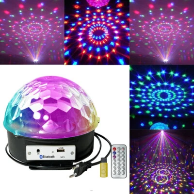 SFERA LUCE LED RGB LAMPADA EFFETTI STROBO DA DISCOTECA USB CON TELECOMANDO