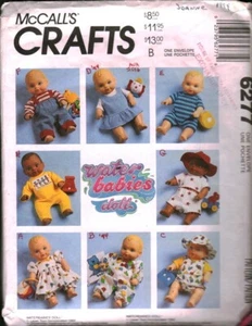 6277 Vintage McCalls Sewing Pattern Doll Clothes 12-22" Waterbabies Dolls OOP - Picture 1 of 2