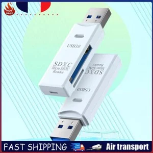 2 in 1 USB 3.0/2.0 Card Reader USB to SD TF Memory Card Reader for PC Laptop # - Photo 1/21