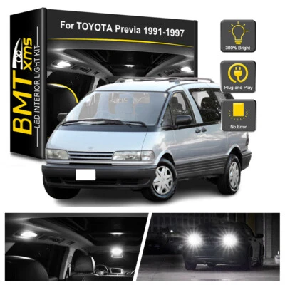 10x Interior LED Light Bulbs Reverse License plate For Toyota Previa 1991-1997 - Image 1 of 4
