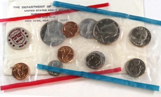 1972 United States US Six Coins Proof-Like P & D Mint Set. UNC - Image 1 of 1