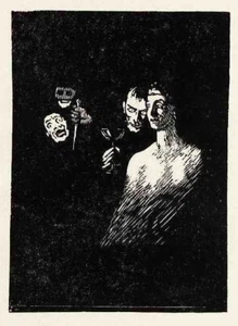 Robert BUDZINSKI - BORGIA - um1920 Holzschnitt - Picture 1 of 1